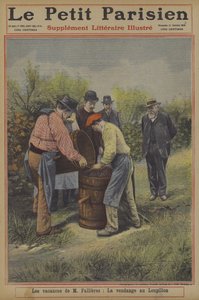 Die Ferien von Präsident Fallières von Frankreich: die Weinlese in seinem Heimatdorf Loupillon von French School