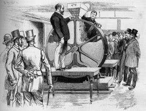 Die Einführung der Panama-Anleihen in Anwesenheit der Direktoren im Jahr 1888 von French School