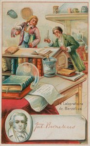 Das Labor des Schweizer Chemikers Jons Jacob Berzelius von French School