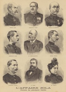 Der Verleumdungsprozess von Emile Zola von French School