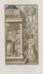 Die Liebe von Cydippe und Acontius von French School