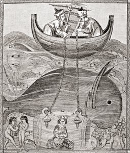 Die Meereswelt nach den Vorstellungen des Mittelalters, aus Wissenschaft und Literatur im Mittelalter von Paul Lacroix, London 1878 von French School