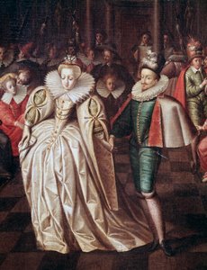 Das Ehepaar, Duc de Joyeuse und Margarete von Lothringen, Detail des Balls am 24. September