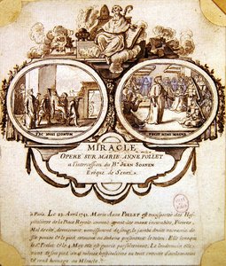 Das Wunder von Marie-Anne Pollet, ca. 1741 von French School