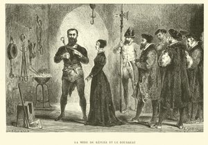 Die Mutter von Johannes Kepler und der Henker von French School