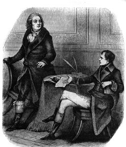 Der Dichter und Dramatiker Jean Francois (Jean-Francois) Ducis (1733-1816) mit Bonaparte (Napoleon I.)