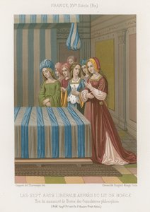 Die sieben freien Künste am Bett von Boethius von French School