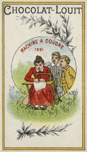 Die Nähmaschine, 1821 von French School