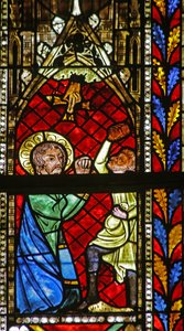 Die Steinigung des heiligen Stephanus von French School