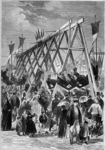 Die Schaukeln des Dorfes Malakoff, im Bereich der Befestigungen. Paris