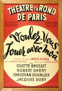 Das Theaterstück „Wollen Sie mit mir spielen?“ von Marcel Achard im Theater in Paris von French School