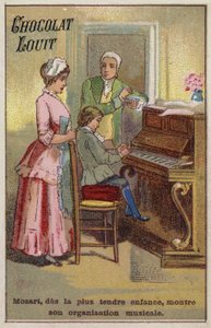 Der sehr junge Mozart zeigt sein musikalisches Talent von French School
