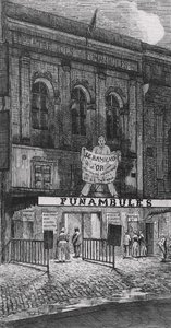 Théâtre des Funambules, Boulevard du Temple, in Paris, 1862 von French School