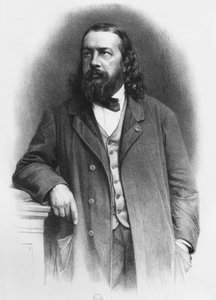Théophile Gautier, graviert von A. Lemoine von French School