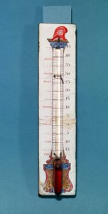 Thermometer mit phrygischer Mütze