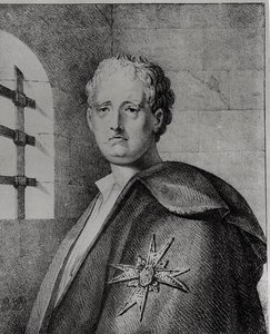 Thomas-Arthur, Comte de Lally (1702-66) in seinem Verlies von French School