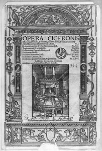 Titelseite von Opera Ciceronis, veröffentlicht 1520