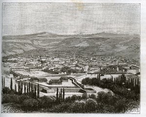 Tlemcen in Algerien im 19. Jahrhundert - Gravur in „La France illustree: geographie, histoire, administration statistique“ von V.A. Malt-Brown. 1884
