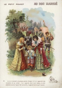 Däumling, Junge mit Geldsäcken von French School