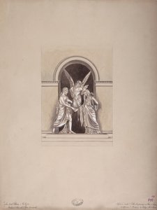 Grab von Felix und Elisa Baciocchi, Basilika San Petronio, Bologna, ca. 1900-20 von French School