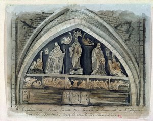 Grab von Nicolas Flamel auf dem Friedhof der Unschuldigen von French School