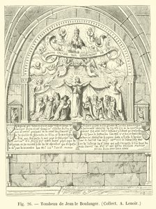 Grabmal von Jean der Bäcker, Sammlung A. Lenoir von French School
