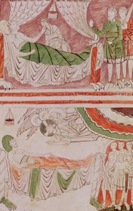 König David und der Traum von Salomo, aus der Bibel von St. Vaast