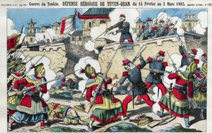 Tonkin-Krieg: die Verteidigung von Tuyen Quan (Tuyen-Quan), Vietnam vom 14. Februar bis 3. März von French School