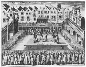 Prozess und Hinrichtung von Charles de Gontaut, Herzog von Biron von French School