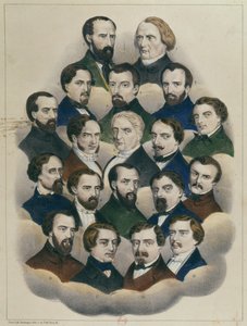 Prozess in Bourges gegen die französischen republikanischen Rädelsführer der Demonstration in Paris am 15. Mai 1848
