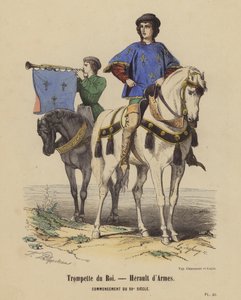 Trompeter des Königs, Herold der Waffen, Anfang des 15. Jahrhunderts von French School