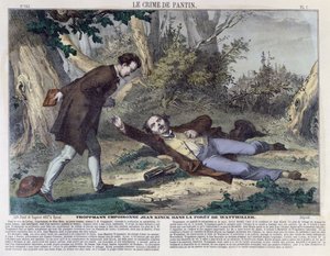 Troppmann vergiftet Jean Kinck im Wald von Wattwiller, 1869 von French School