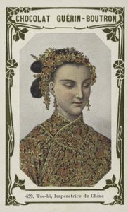 Kaiserinwitwe Cixi von China von French School
