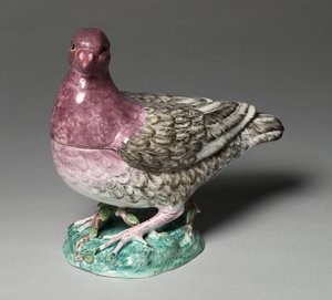 Terrine in Form einer Taube, Hersteller Sceaux Fabrik, ca. 1760 von French School