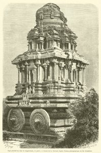 Ursprünglicher Typ des Jagannath-Wagens, aus Stein