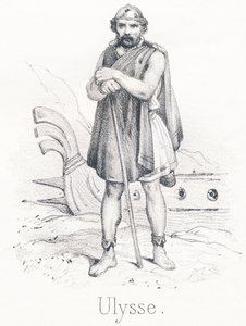 U Ulysses: Sohn von Laertes und Antikleia, er war König der Insel Ithaka von French School