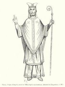 Ulger, Bischof von Angers, gestorben 1149, nach seinem Grabmal