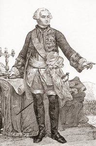 Ulrich Frédéric Woldemar, Graf von Lowendal, 1700-1755. Deutschstämmiger französischer Soldat und Staatsmann. Aus Les Heures Libres, veröffentlicht 1908 von French School