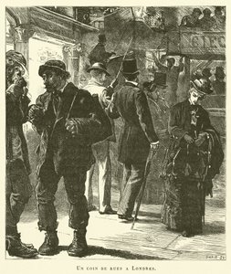 Eine Straßenecke in London von French School