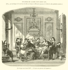 Ein Mahl unter Ludwig XIV. von French School