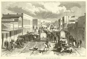 Eine Straße in Denver, die F-Straße von French School