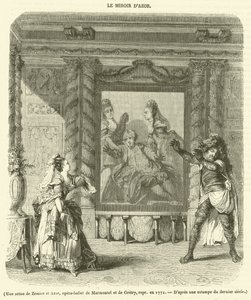 Eine Szene aus Zemire und Azor, Opern-Ballett von Marmontel und Gretry, aufgeführt 1771 von French School