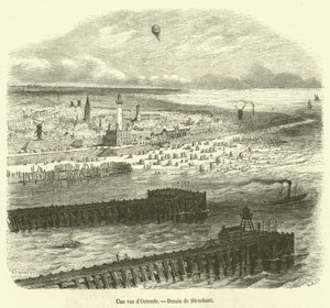 Eine Ansicht von Ostende von French School