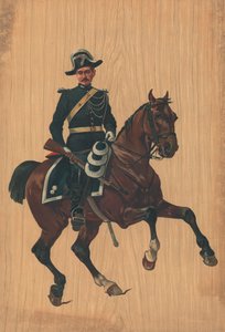 Unbekannter Soldat zu Pferd von French School