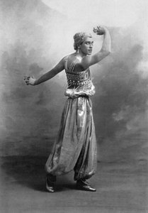 Vaslav Nijinsky (1890-1950) russischer Tänzer polnischer Herkunft hier im Ballett Sheherazade