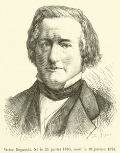 Victor Regnault, geboren am 21. Juli 1810, gestorben am 19. Januar 1878 von French School