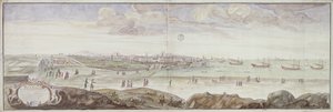 Ansicht von der Seite des Krankenhauses, Marseille, 1698 von French School
