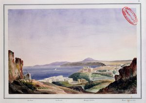 Ansicht von Oran von der alten Kasbah, ca. 1830 von French School