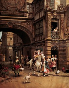 Ansicht der Rue de l