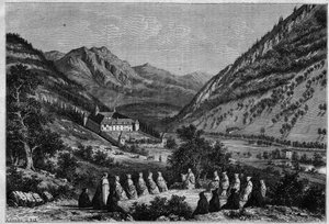 Ansicht der Abtei von Tamie in Savoyen (Zisterziensergemeinschaft)